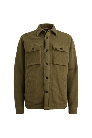PME Legend LONG SLEEVE SHIRT Bold Waffle with 6389 Dusky green