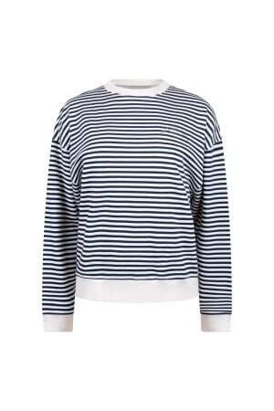 NUKUS Patty Pullover Stripe 219 offwhite/navy