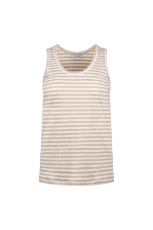 NUKUS Steffie Singlet Lurex 126 offwhite/gold