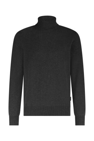 State of Art Pullover Col Plain 9800 Donkerantraciet